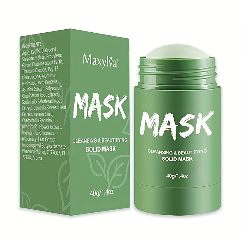 Maxylva Clay Mask Stick – Green Tea Glow