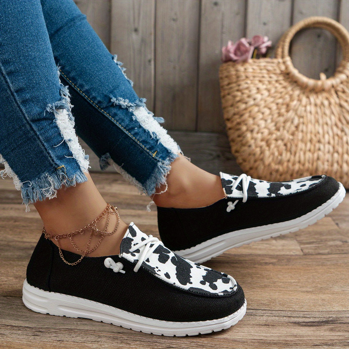 Women's Lace Up Loafer Shoes