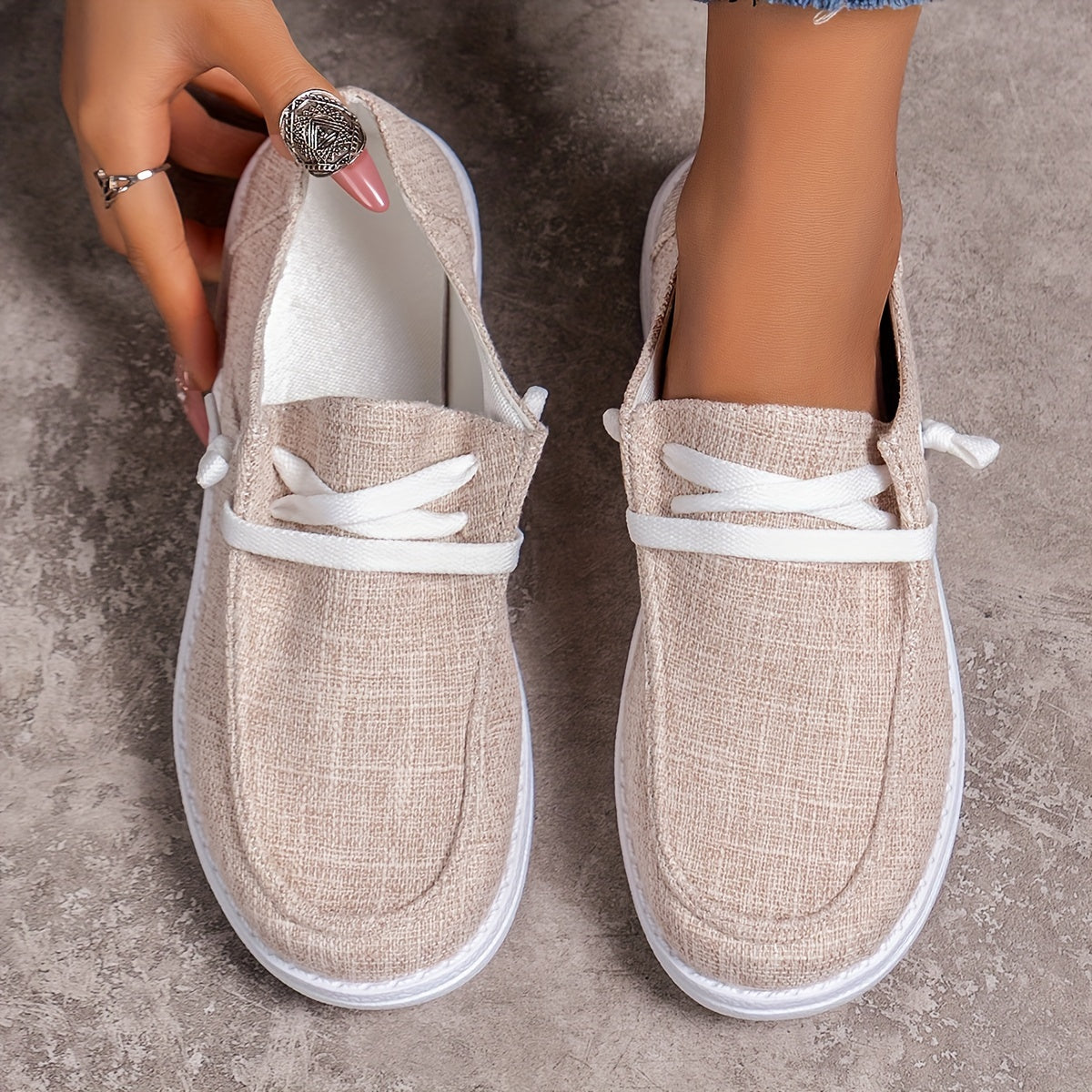 Women's Lace Up Loafer Shoes