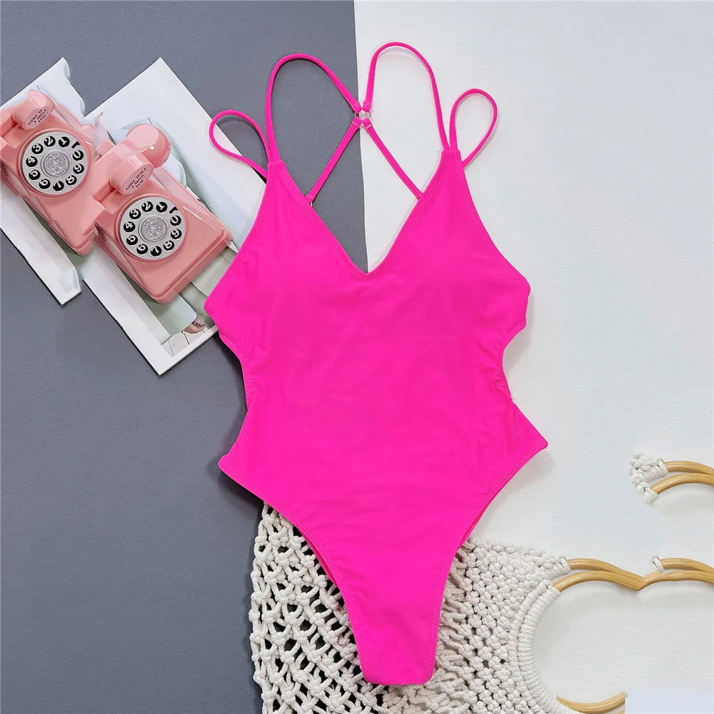 One Piece Swimsuit - High Cut