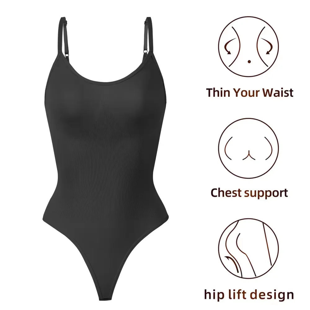 Push Up Shapewear Thong Bodysuits Corset Slimming Tummy Control